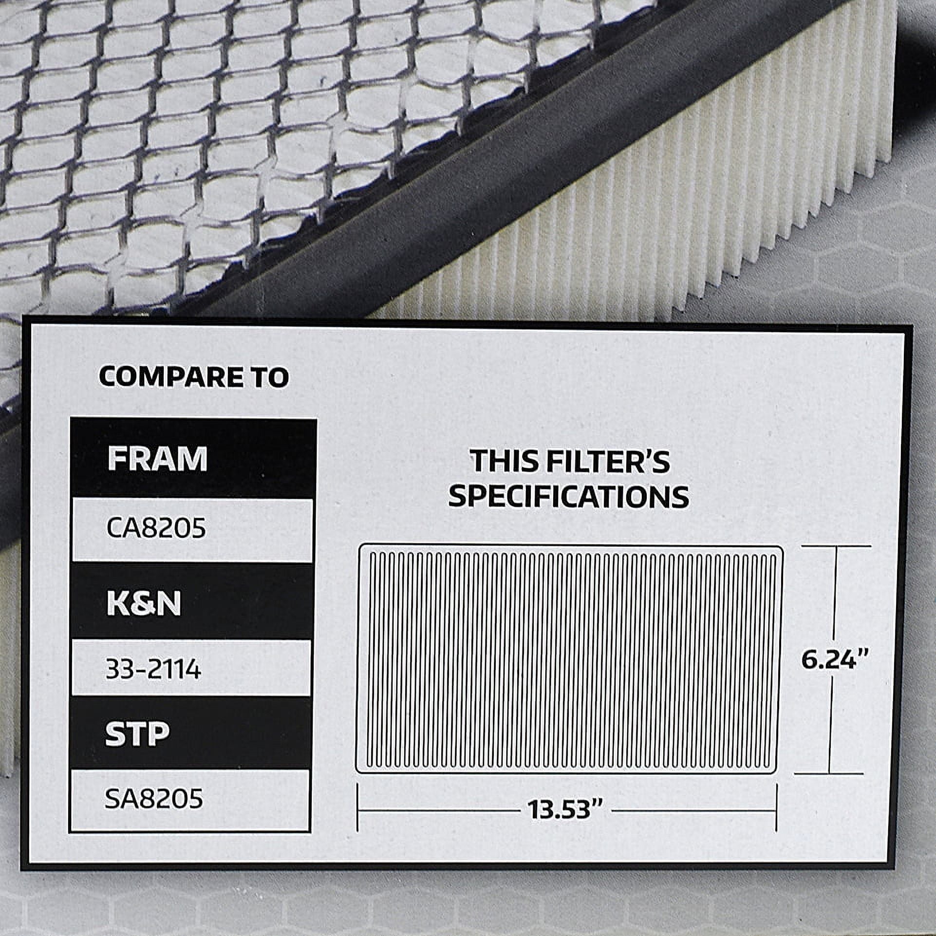 Super Tech 1540 Engine Air Filter, Replacement Filter for GM or Chevrolet