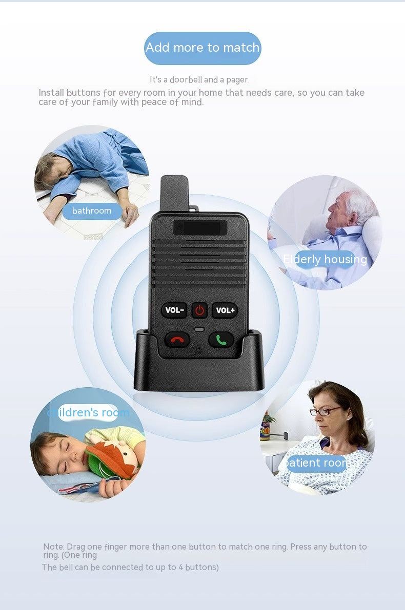 Wireless Voice Intercom Doorbell Two-way Intercom Pi-Mart