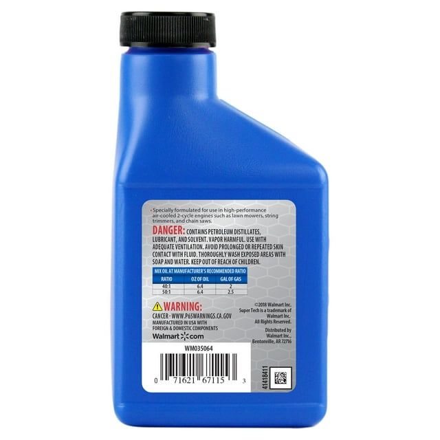 Super Tech Universal 2-Cycle Engine Oil, 6.4 oz bottle EasyOptionXY LLC