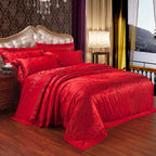 Four-piece Bed Full Cotton 1.5m1.8m Linen And Duvet Cover Pi-Mart