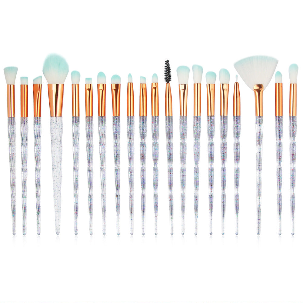 Diamond Makeup Brush Set (20 Pcs) Pi-Mart