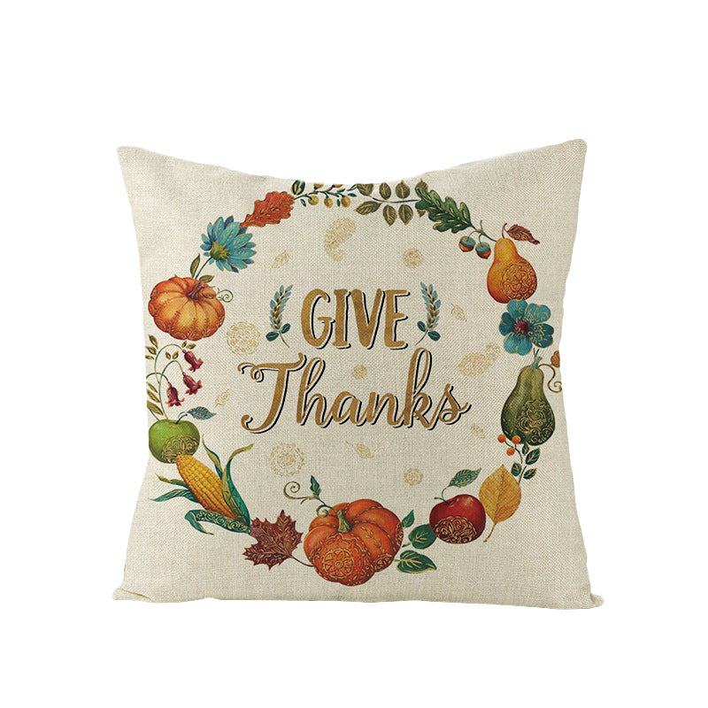 Linen Cushion  Office Sofa Cushion Cover Pi-Mart