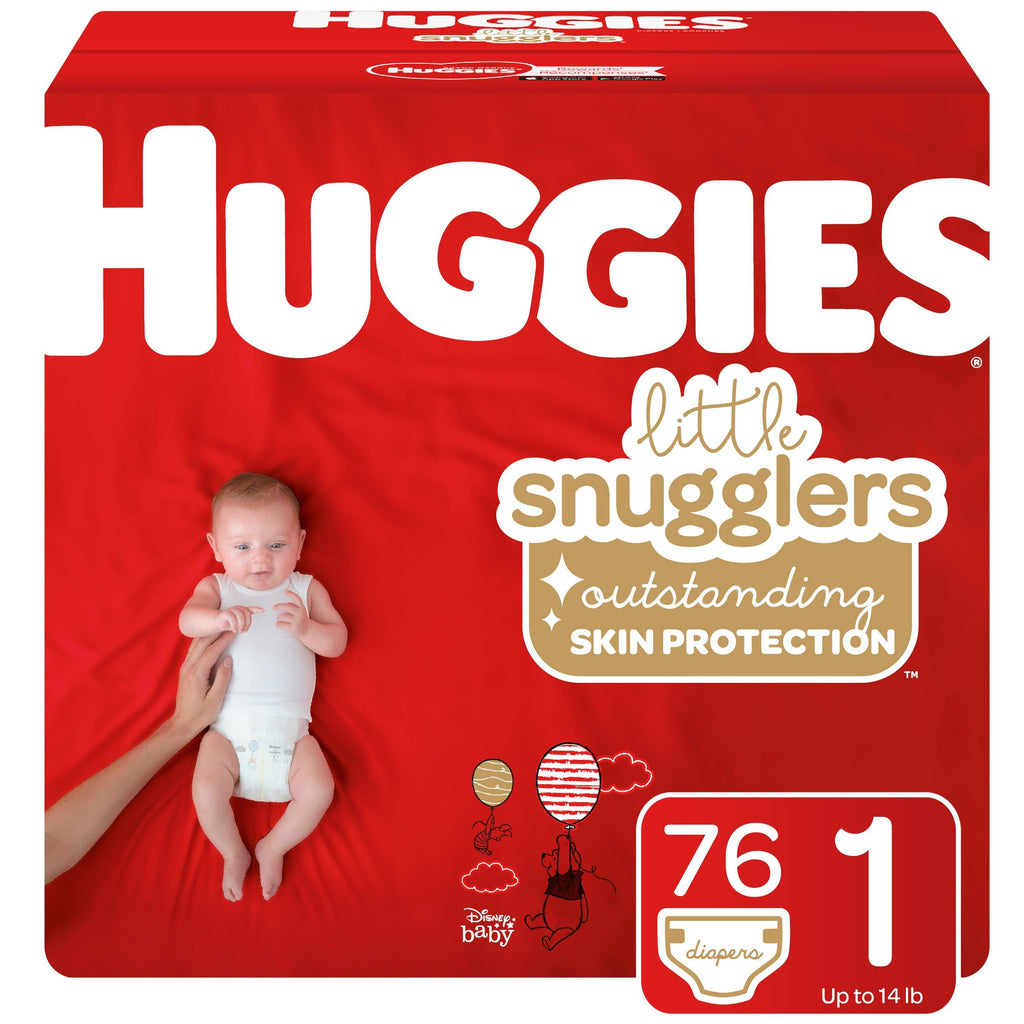 Huggies Little Snugglers Baby Diapers Size 1; Count 76 EasyOptionXY LLC