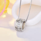 Rotatable Round Pendant Necklace Pi-Mart