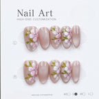 1052- Handmade press on nails fake nails removable Handmade Drawing Nails