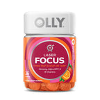 OLLY Laser Focus Gummy, Ginseng, Alpha GPC, B Vitamin, Supplement, Berry Tangerine, 36 Count EasyOptionXY LLC