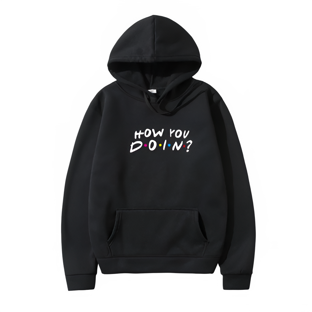 FRIENDS Printed Men Hoodies Sweatshirts Casual How You Doin Hoodie Sweatshirt Fashion hip hop Streetwear Hot Clothes Plus size