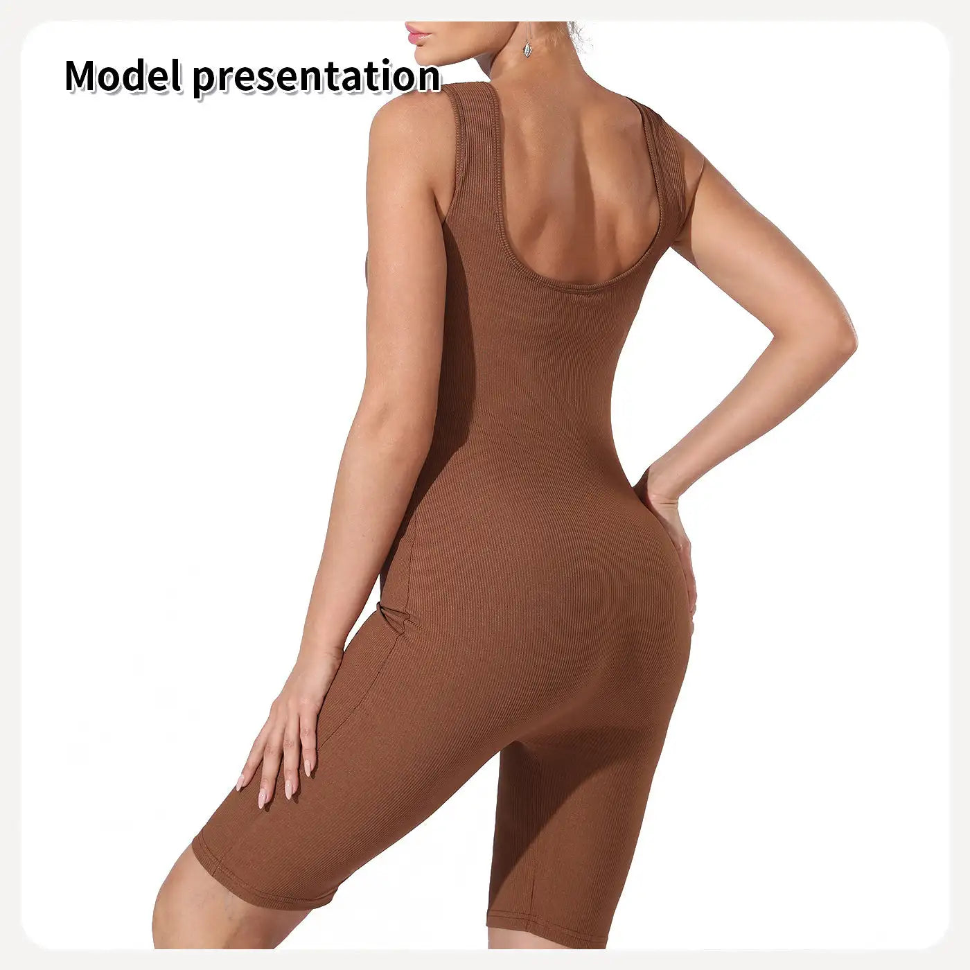 Women's Fashion Simple Solid Color Bodysuit - SJB-DIAMOND ELITES