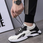 Fashion Black White Sneakers Casual Outdoor Lightweight Breathable Sports Shoes For Men Pi-Mart