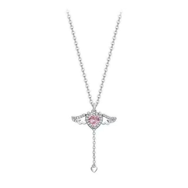 Heart Wings Necklace - SJB-DIAMOND ELITES