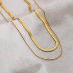Herringbone Snake Necklace - SJB-DIAMOND ELITES