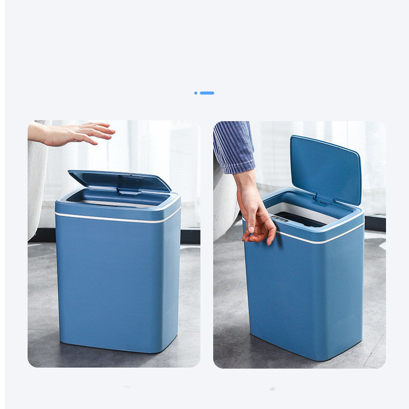 A New Generation Of Smart Induction Household Kick Mute Lid Trash Can Pi-Mart