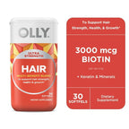 OLLY Ultra Strength Hair Softgel, Hair Support Supplement, Biotin, Keratin, 30 Count EasyOptionXY LLC