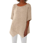 Striped sleeves T-shirt for Women Pi-Mart
