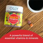 OLLY Adult Multi + Probiotic Gummy, Daily Multivitamin Supplement, Vitamin A, C, E, 70 Count EasyOptionXY LLC