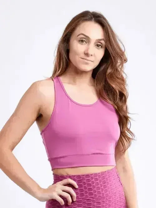 Racerback Training Crop Tank – Lightweight & Breathable for Workouts - SJB-DIAMOND ELITES