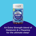OLLY Extra Strength Sleep Gummy Supplement, 5mg Melatonin, L Theanine, Blackberry, 70 Count EasyOptionXY LLC