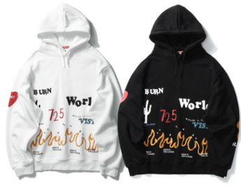 Fun letter printed sweatshirt Pi-Mart