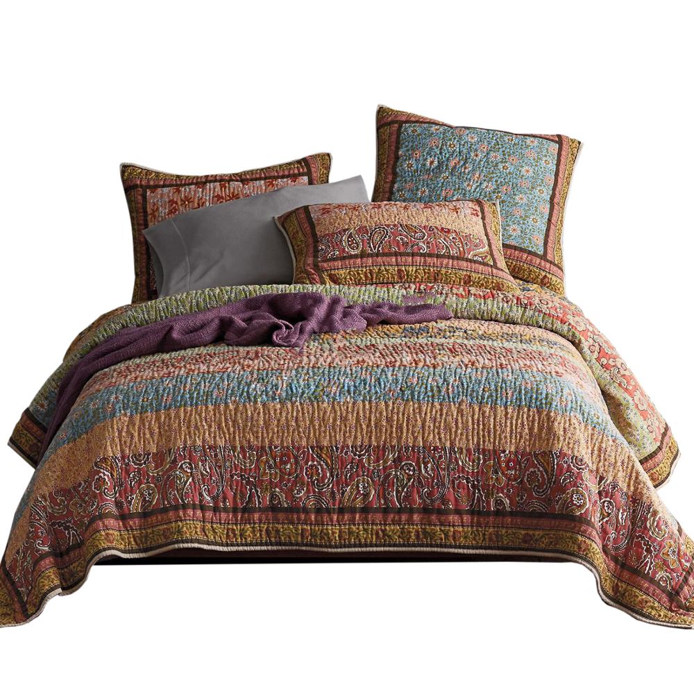 Three piece set of handmade bed cover Pi-Mart
