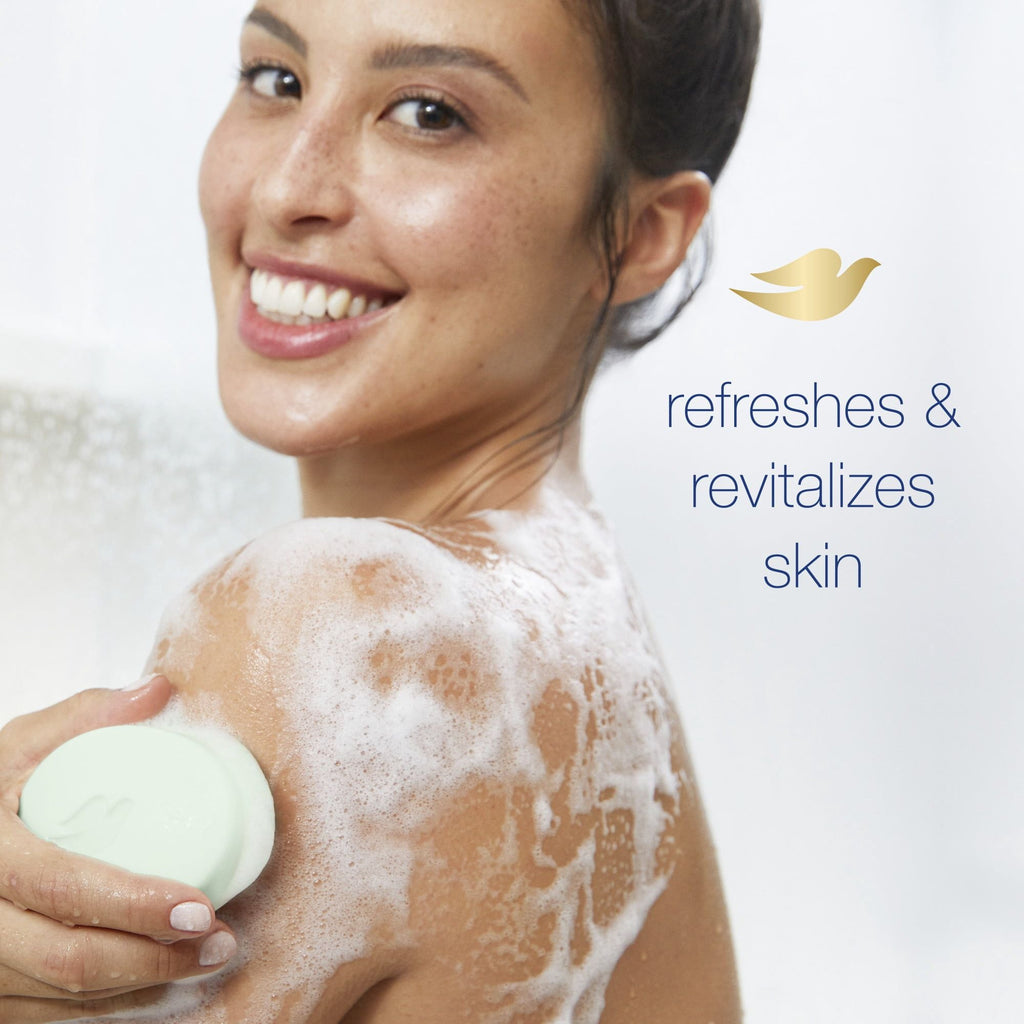 Dove Beauty Bar Cucumber & Green Tea More Moisturizing Than Bar Soap, 3.75 oz, 12 Bars EasyOptionXY LLC
