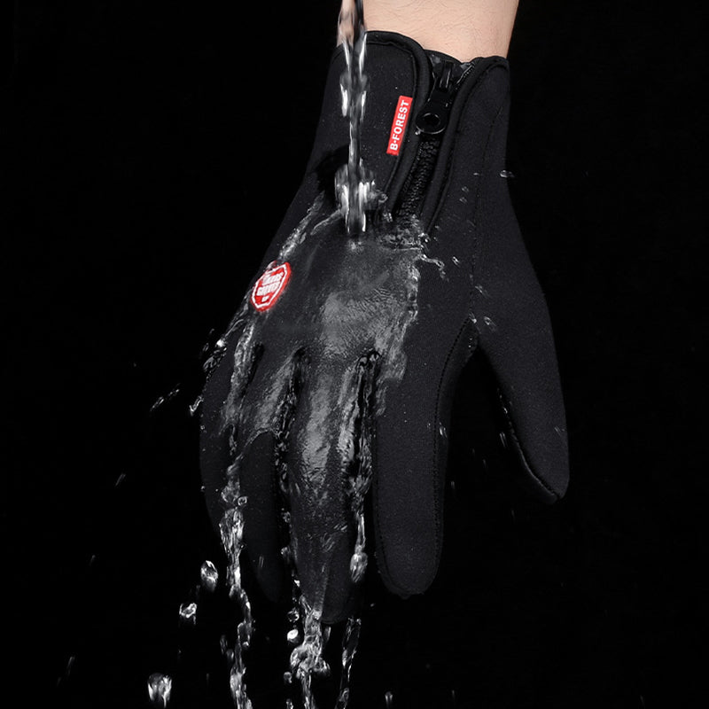 Winter Gloves Touch Screen Riding Motorcycle Sliding Waterproof Sports Gloves With Fleece Pi-Mart