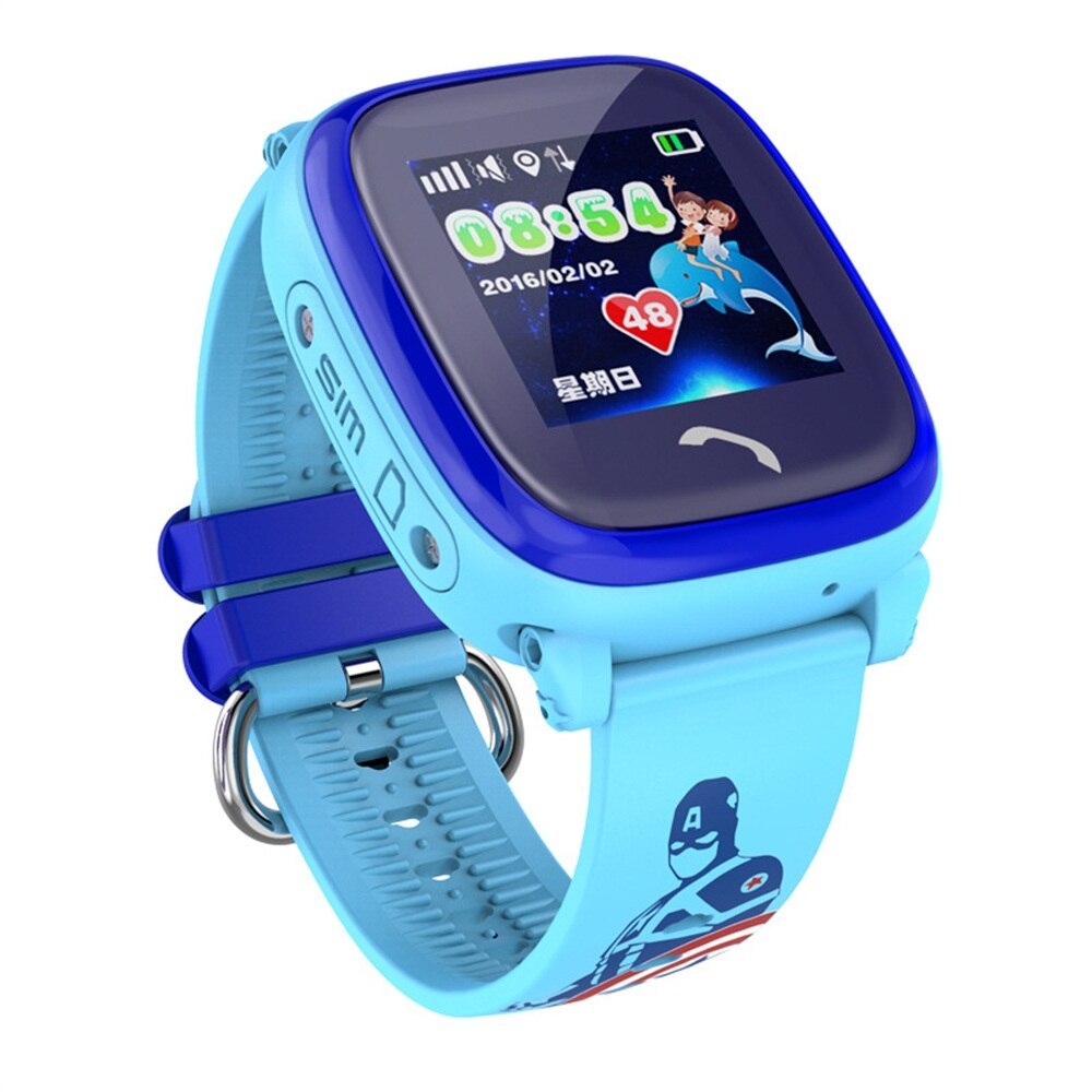 DF25 Children Waterproof Smart Watches Touch Screen Call for Rescue Remote Monitoring and Location Children's Telephone Watches Pi-Mart