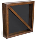 Wood Flag Case for (2) 5’ x 9.5’ Flags, Rear Loading, Glass Front - Cherry The Military Gift Store