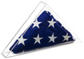 Deluxe Clear Acrylic Table Top American/Burial/Funeral/Veteran Flag Memorabilia Display Case The Military Gift Store