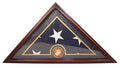 Marine Flag Display Case Box, 5x9 Burial - Funeral - Veteran Elegant Wood Display Case The Military Gift Store