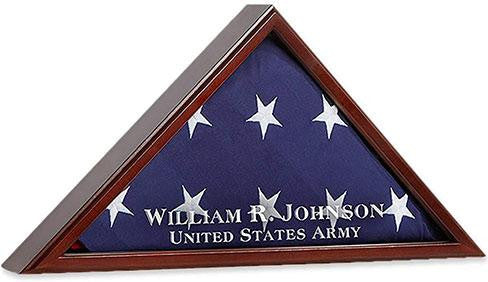 Flag Connections American Flag Display Case for Funeral Burial Flag Shadow Box The Military Gift Store