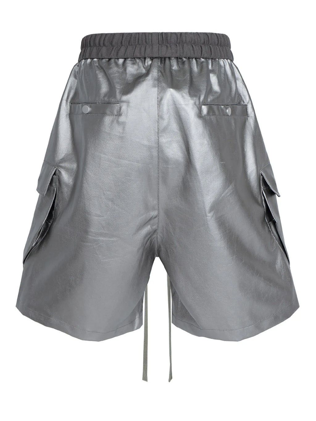 Men's Cargo Style Metallic Zipper Shorts
