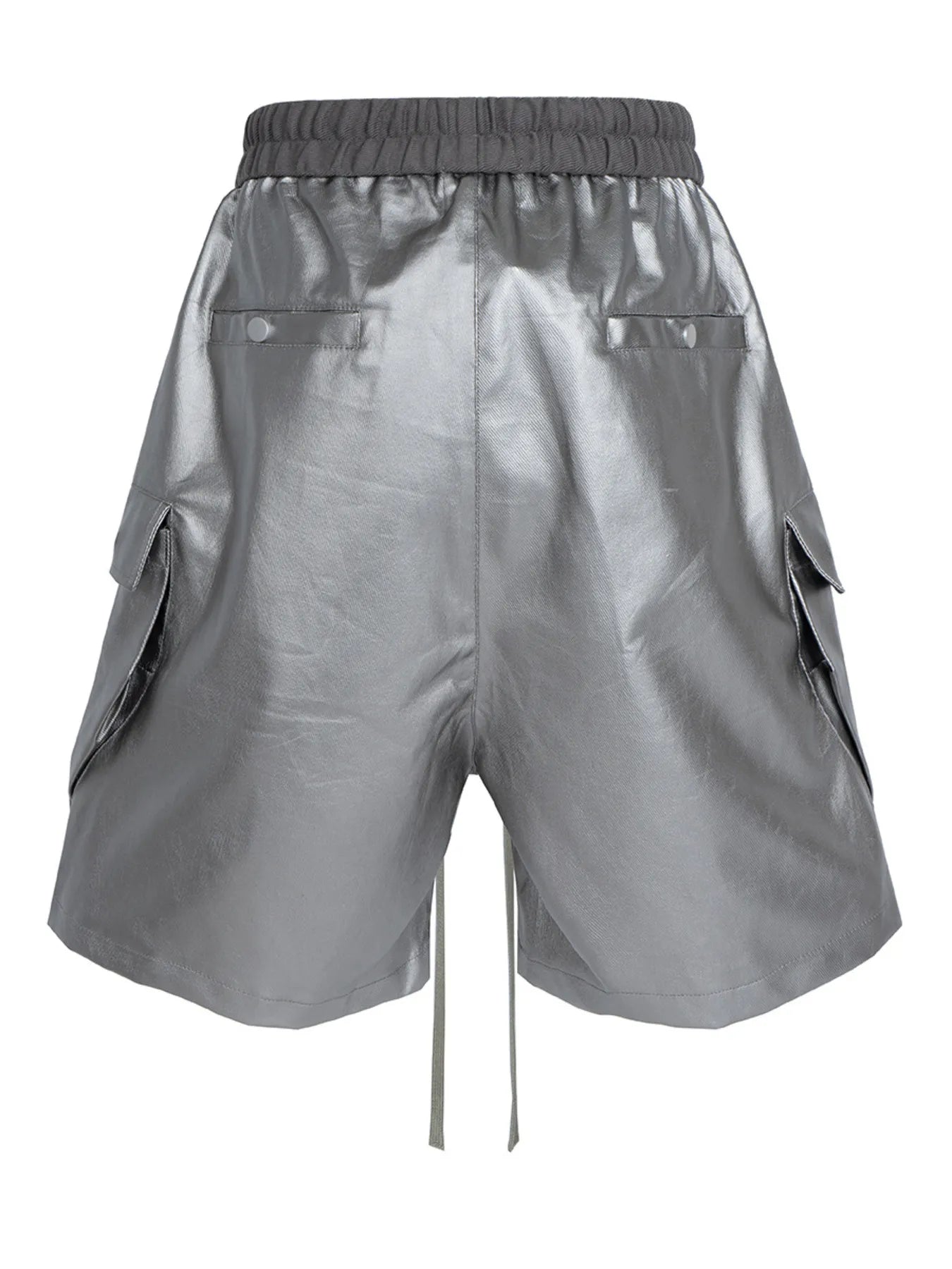 Men's Cargo Style Metallic Zipper Shorts