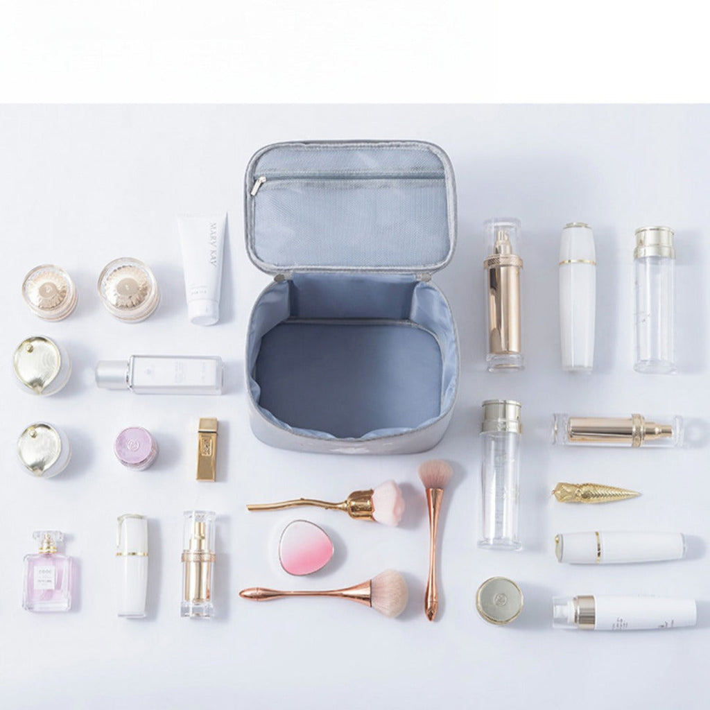 Waterproof cosmetic bag, large capacity foldable portable travel bag, women's cosmetic storage bag, toilet bag, makeup bag organizer, - SJB-DIAMOND ELITES