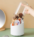 Dust Proof Household Acrylic Lipstick Cosmetic Storage Box Rotating Brush Barrel Pi-Mart