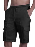 Men's Plus Size Drawstring Pocketed Shorts THRIXINE