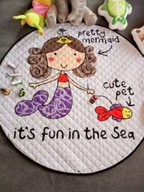 Explosion models Ins cotton car storage mat storage toy mats Round outing children climbing mat storage bag Pi-Mart