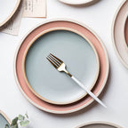 Pure color matte ceramic plate Pi-Mart