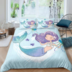 Home Textile Digital Printing Cartoon Mermaid Duvet Cover Pi-Mart