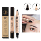 Double-headed Four-fork Eyebrow Pencil Eyeliner Double-headed Pi-Mart