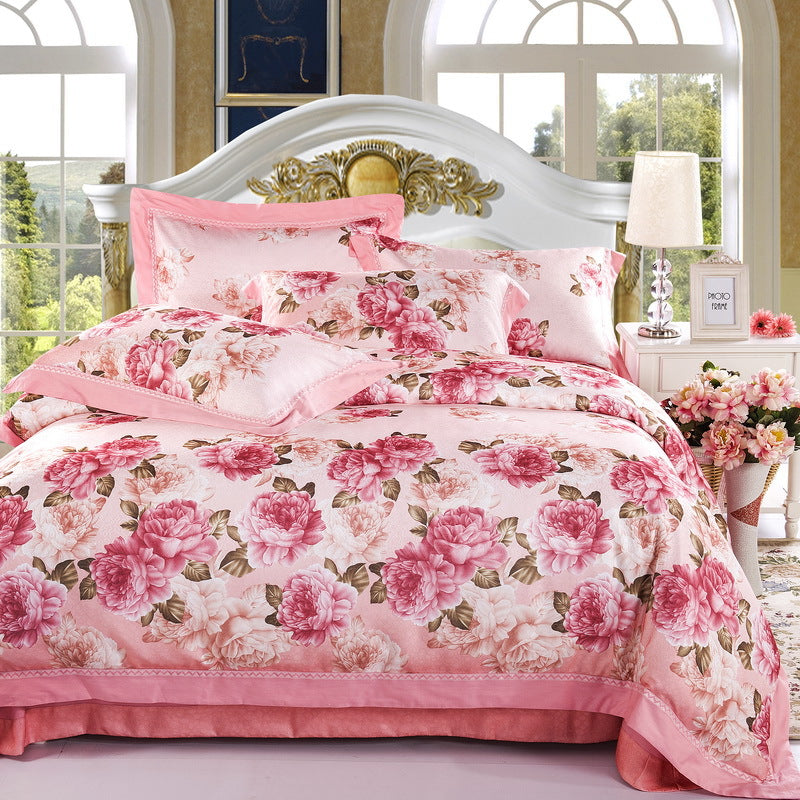 Pure cotton jacquard four-piece bedding Pi-Mart