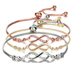 CZ Stone Infinity Bracelet Pi-Mart