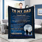 Cozy Fleece Blanket for Dad - Heartfelt Father's Day Gift, Soft Flannel Throw with Warmth for All Seasons, Perfect for Indoor and Outdoor Use Lootquake LLC