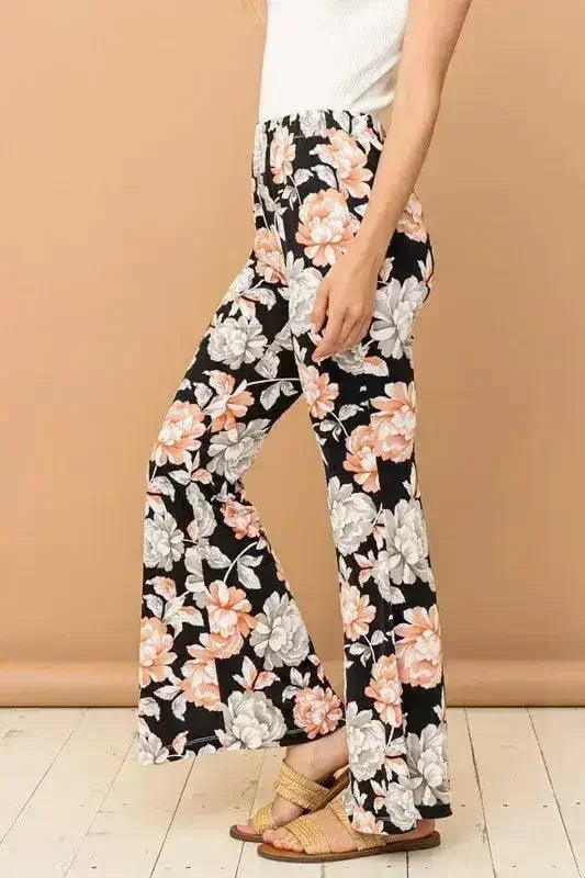 And The Why Wrinkle-Free Stretch Bell Bottom Flare Pants