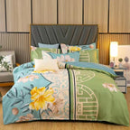 Thickened Brushed Four-piece Winter Bed Sheet And Duvet Cover Three-piece Bedding Set