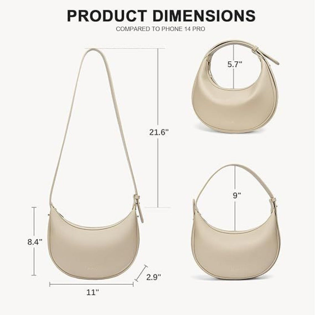 Half Moon Bag, Shoulder Strap Adjustable Shoulder Bag, Hobo Bag for Women - SJB-DIAMOND ELITES