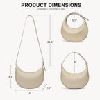 Half Moon Bag, Shoulder Strap Adjustable Shoulder Bag, Hobo Bag for Women - SJB-DIAMOND ELITES