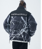 Custom TPU Drop Glue Label Stand-up Collar Warm And Thick Cotton Jacket