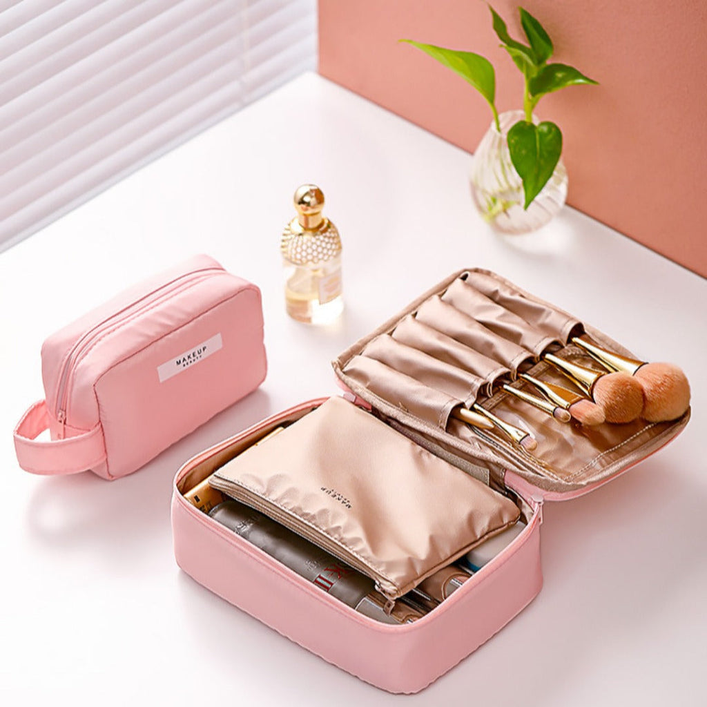 Cosmetic bag, storage bag outdoor portable, large capacity waterproof toilet bag, makeup bag with compartments, - SJB-DIAMOND ELITES