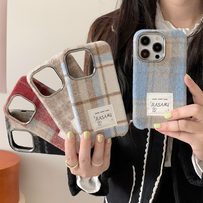 Niche Flannel Plaid Phone Case Pi-Mart