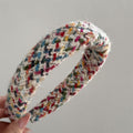 Women's Color Knitted Wide Brim Hair Band Pi-Mart